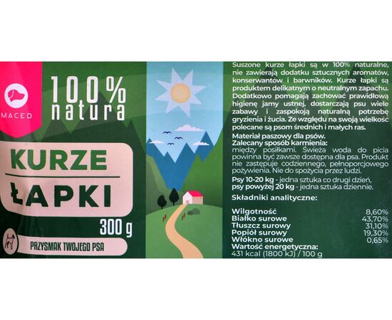 MACED NATURA CHICKEN LAP 300 G