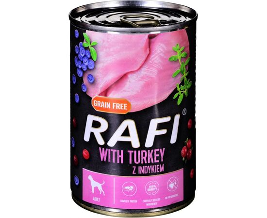 DOLINA NOTECI RAFI WITH TURKEY, CRANBERRY AND BLUEBERRY - WET DOG FOOD - 400G