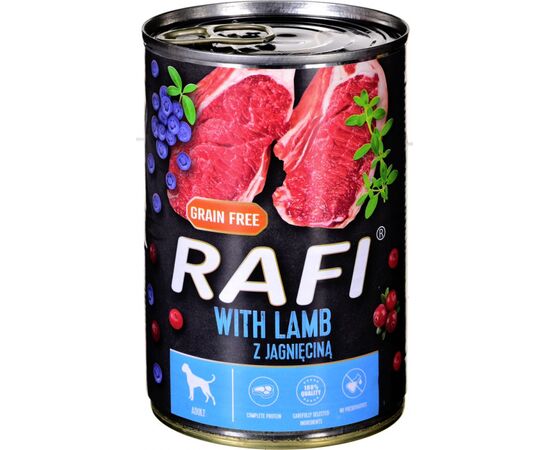 DOLINA NOTECI RAFI WITH LAMB, CRANBERRY AND BLUEBERRY - WET DOG FOOD - 400G