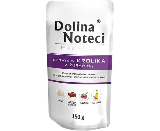 DOLINA NOTECI 5902921300748 DOGS MOIST FOOD RABBIT ADULT 150 G