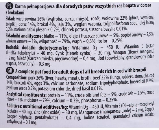 DOLINA NOTECI 5902921300670 DOGS MOIST FOOD ADULT 400 G