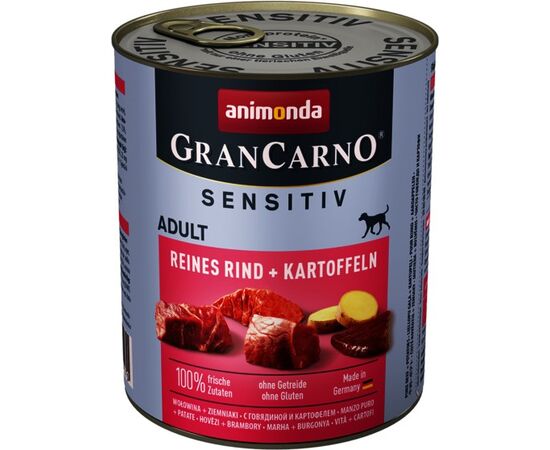 ANIMONDA GRANCARNO PURE BEEF + POTATOES BEEF, POTATO ADULT 800 G