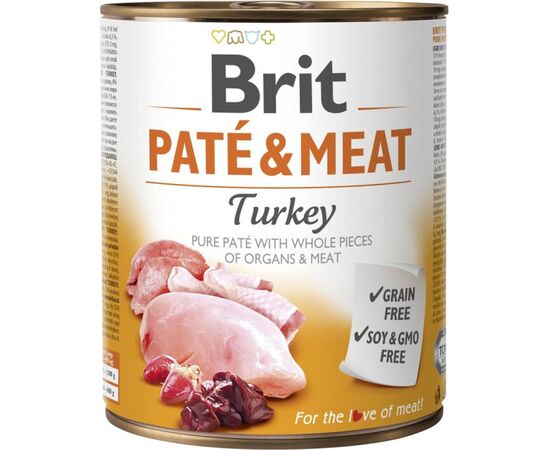 BRIT PATÉ & MEAT WITH TURKEY - 800G