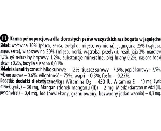 DOLINA NOTECI PREMIUM RICH IN LAMB - WET DOG FOOD - 400 G