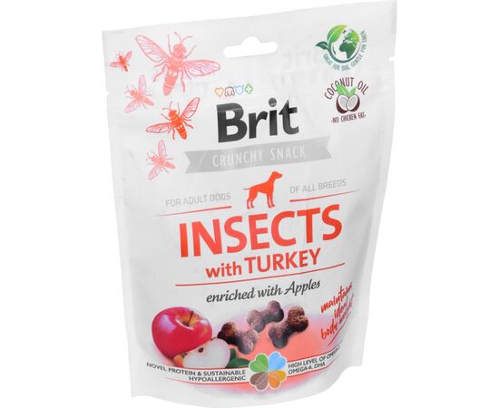 BRIT CARE DOG INSECTS&TURKEY - DOG TREAT - 200 G