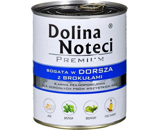 DOLINA NOTECI PREMIUM RICH IN COD AND BROCCOLI - WET DOG FOOD - 800 G