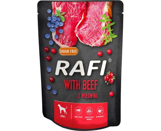 DOLINA NOTECI RAFI WET DOG FOOD BEEF, BLUEBERRY, CRANBERRY 300 G