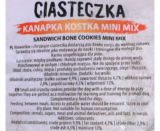 MACED CUBE COOKIES MINI MIX - DOG TREAT - 1 KG