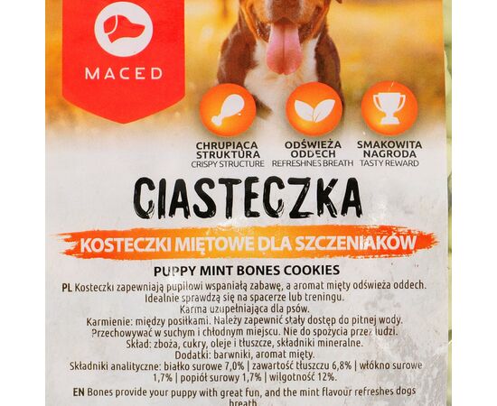 MACED CIASTKA MIĘTOWE KOSTECZKI - PRZYSMAK DLA PSA - 1KG