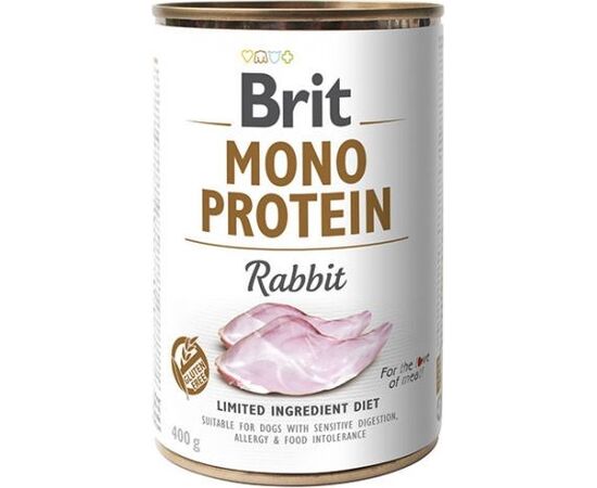 BRIT MONO PROTEIN RABBIT - WET DOG FOOD - 400 G