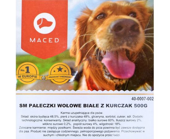 MACED PRZYSMAK DLA PSA - PAŁECZKI WOŁOWE BIAŁE Z KURCZAKIEM 500G