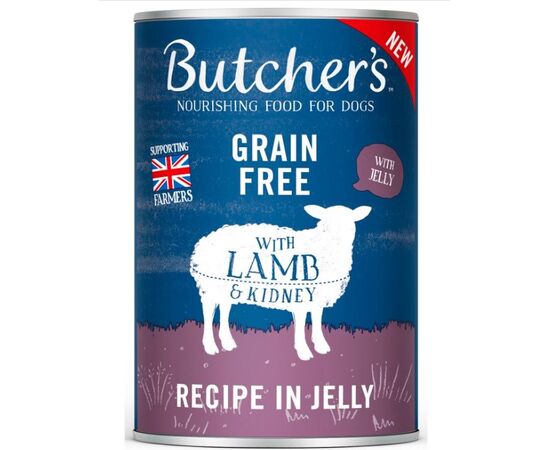 BUTCHER'S ORIGINAL RECIPE IN JELLY LAMB - WET DOG FOOD - 400G