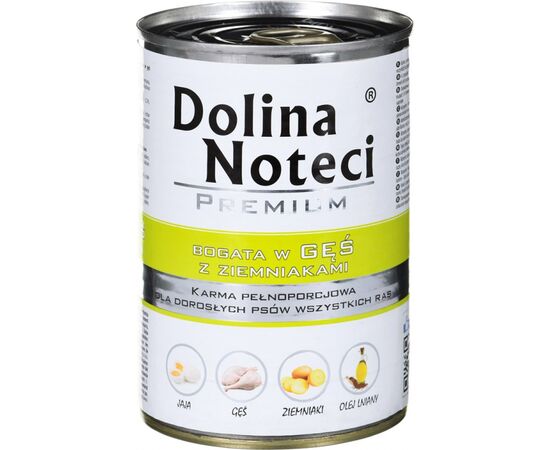 DOLINA NOTECI PREMIUM RICH IN GOOSE AND POTATOES - WET DOG FOOD - 400 G