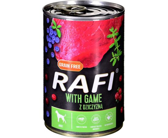 DOLINA NOTECI RAFI WITH VENISON, CRANBERRIES AND BLUEBERRIES - WET DOG FOOD - 400G