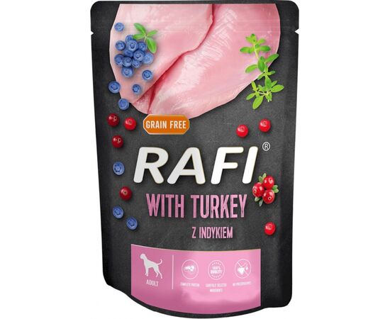 DOLINA NOTECI RAFI - WET DOG FOOD - TURKEY, BLUEBERRY, CRANBERRY 300 G