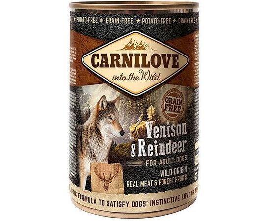 CARNILOVE INTO THE WILD VENISON&REINDEER - WET DOG FOOD - 400 G