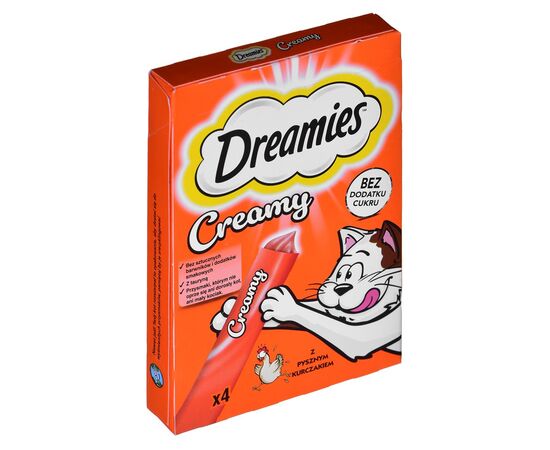 DREAMIES CREAMY CHICKEN - CAT TREATS - 4X10 G