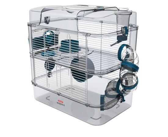 ZOLUX RODY3 DUO - RODENT CAGE - BLUE