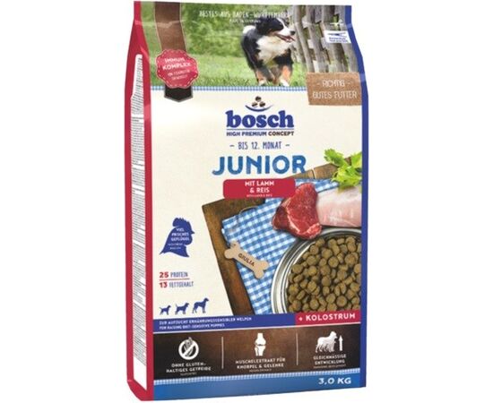 BOSCH 15030 JUNIOR FOR PUPPIES LAMB&RICE 3KG