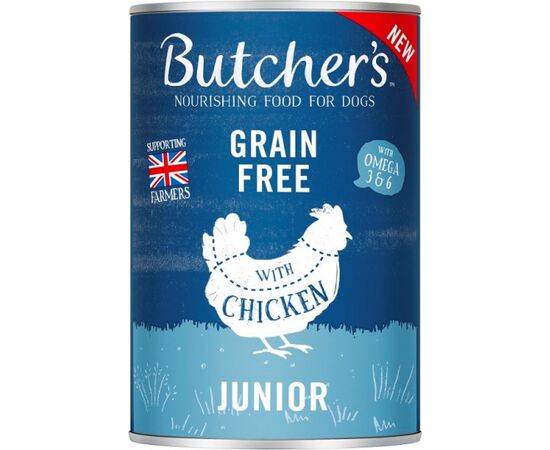 BUTCHER'S ORIGINAL JUNIOR CHICKEN JELLY - WET DOG FOOD - 400G
