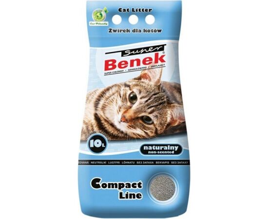 SUPER BENEK CERTECH SUPER BENEK COMPACT NATURAL - CAT LITTER CLUMPING 10 L