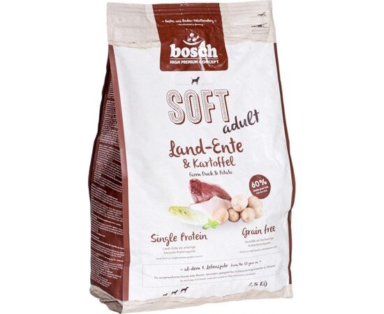 BOSCH TIERNAHRUNG 4015598009225 DOGS DRY FOOD 2.5 KG ADULT DUCK, POTATO