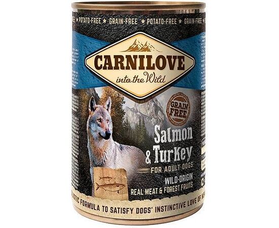 CARNILOVE INTO THE WILD SALMON&TURKEY - WET DOG FOOD - 400 G