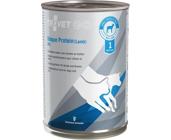 TROVET UNIQUE PROTEIN UPL WITH LAMB - WET DOG AND CAT FOOD - 400 G