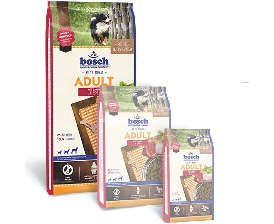 BOSCH ADULT MIT LAMM & REIS 15 KG