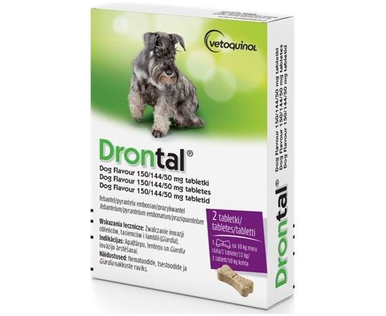VETOQUINOL DRONTAL - WORMING TABLETS FOR DOGS
