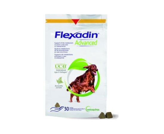 VETOQUINOL FLEXADIN ADVANCED- SNACKS FOR DOGS- 30 TABLETS