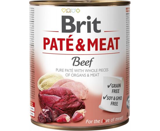 BRIT PATÉ & MEAT WITH BEEF - 800G
