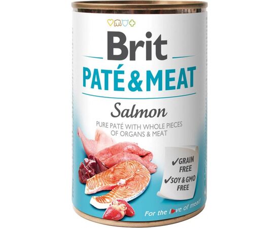 BRIT PATÉ & MEAT WITH SALMON - 400G