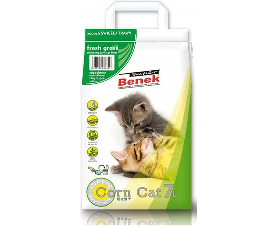 SUPER BENEK CERTECH SUPER BENEK CORN CAT FRESH GRASS - CORN CAT LITTER CLUMPING 7 L
