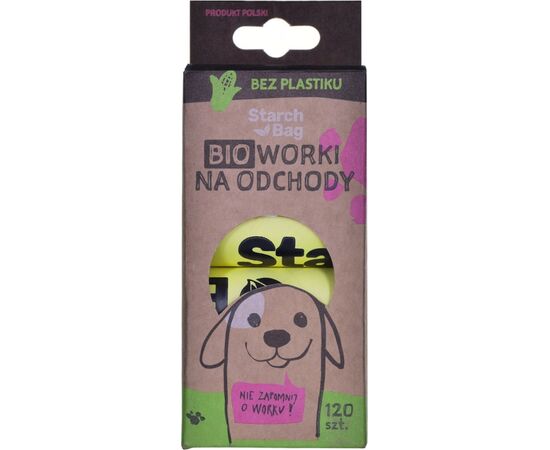 STARCH BAG - DOG POOP BAGS - 8 X 15