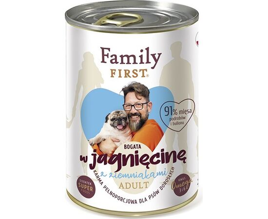 FAMILY FIRST ADULT LAMB WITH POTATO - WET DOG FOOD - 400 G