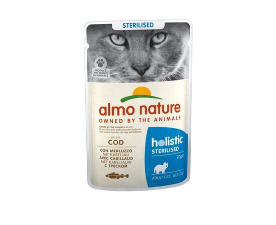 ALMO NATURE HOLISTIC STERILISED WITH COD - 70G