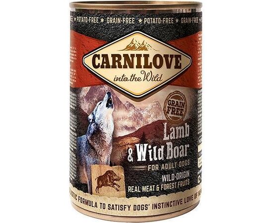 CARNILOVE INTO THE WILD LAMB&WILD BOAR - WET DOG FOOD - 400 G