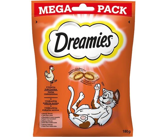 DREAMIES 4008429092008 DOG / CAT TREAT SNACKS CHICKEN 180 G