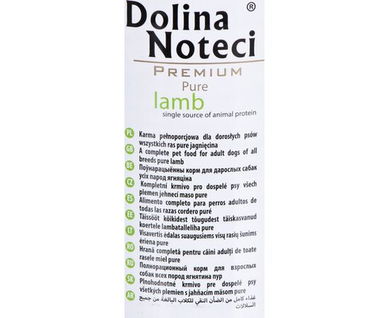 DOLINA NOTECI PREMIUM PURE LAMB - WET DOG FOOD - 400G