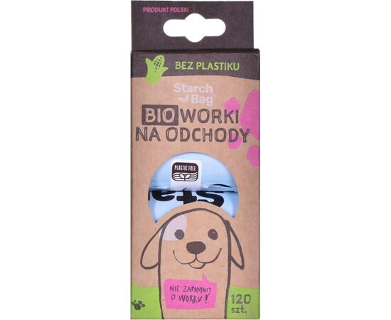 STARCH BAG - DOG POOP BAGS - 8 X 15