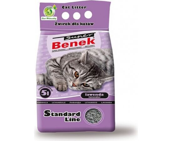 SUPER BENEK CERTECH SUPER BENEK STANDARD LAVENDER - CAT LITTER CLUMPING 5 L