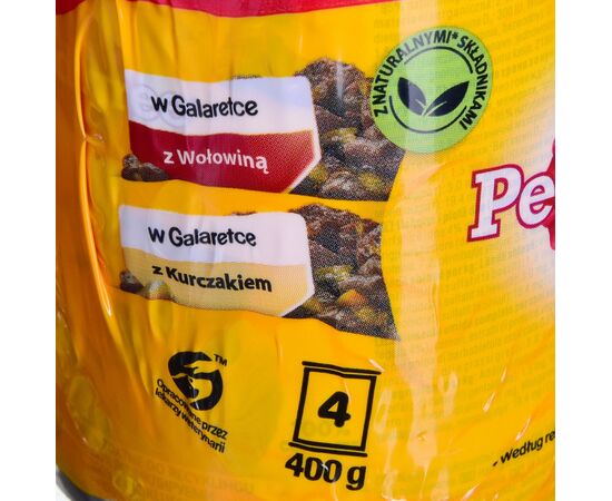 PEDIGREE BEEF AND CHICKEN WITH JELLY - WET DOG FOOD - 4X400 G