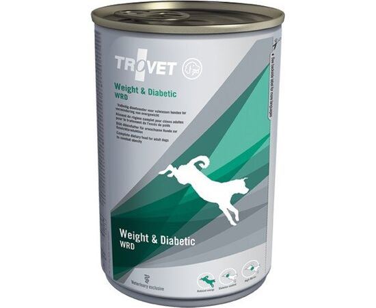 TROVET WEIGHT & DIABETIC WRD WITH CHICKEN - WET DOG FOOD - 400 G