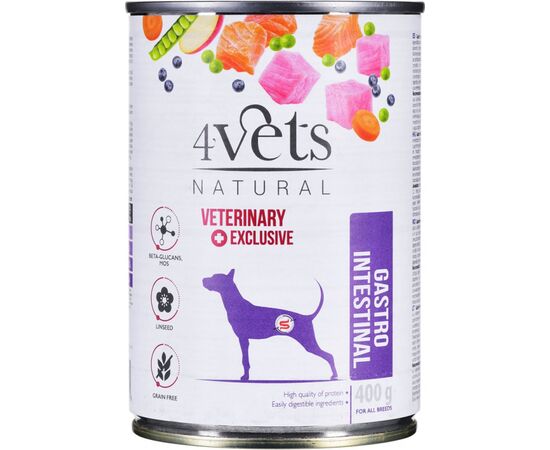 4VETS NATURAL GASTRO INTESTINAL DOG - WET DOG FOOD - 400 G