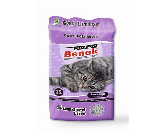 SUPER BENEK CERTECH SUPER BENEK STANDARD LAVENDER - CAT LITTER CLUMPING 25 L (20 KG)