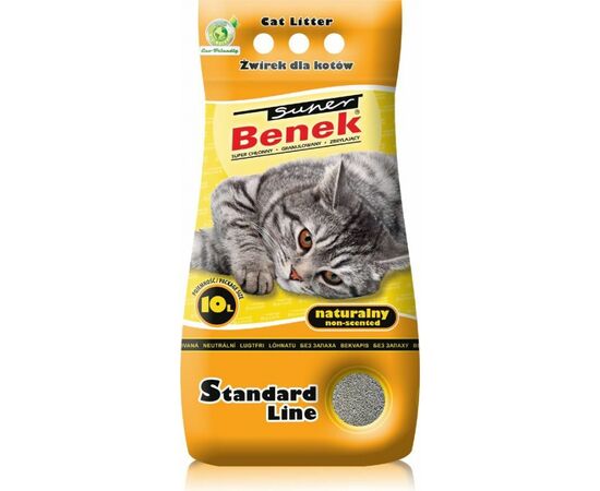 SUPER BENEK CERTECH SUPER BENEK STANDARD NATURAL - CAT LITTER CLUMPING 10 L