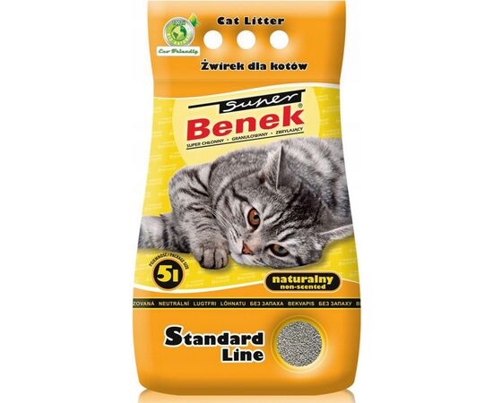 SUPER BENEK CERTECH SUPER BENEK STANDARD NATURAL - CAT LITTER CLUMPING 5 L