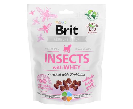BRIT CARE DOG INSECTS&WHEY - DOG TREAT - 200 G