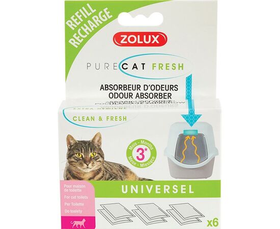 ZOLUX PURECAT FRESH ODOR ABSORBER CARTRIDGES